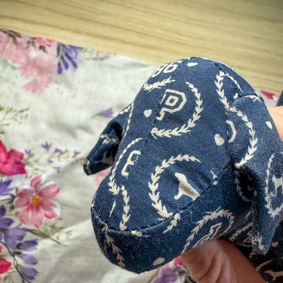 Vintage Victoria's Secret PINK Navy Bandana Print Stuffed Dog Plush - Picture 3 of 6